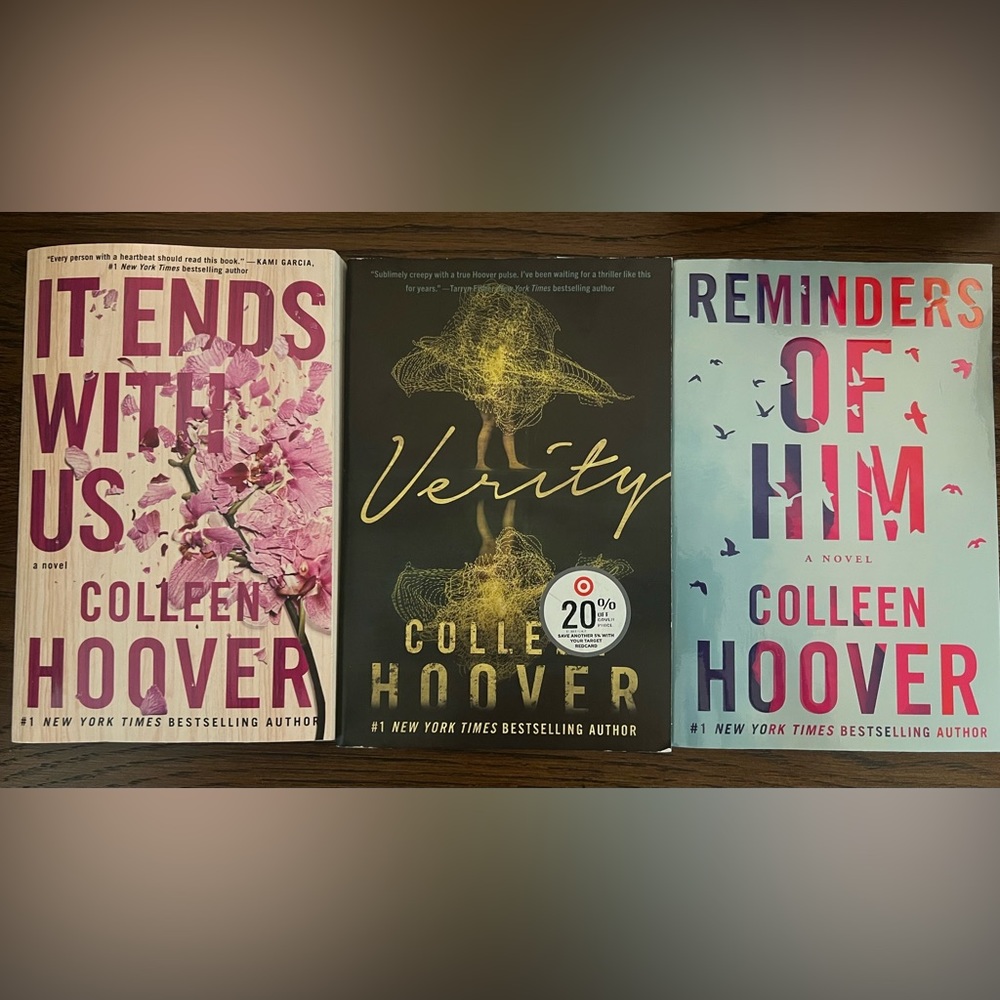 Set of three Colleen Hoover books